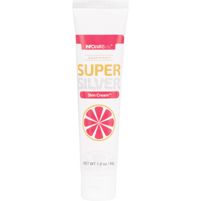 50% OFF • SUPER PRICE! • SUPERSILVER 1.2oz Skin Cream  Grapefruit Scent with NANO SILVER and Hyaluronic Acid