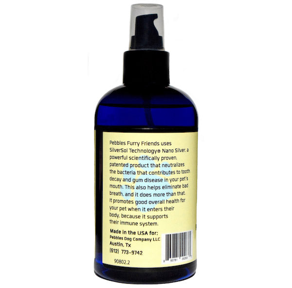For ALL Pets • 15ppm TRIPLE ACTION NANO-SILVER with NO Peppermint Oil & NO Stevia