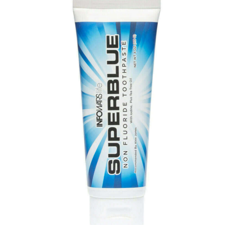 SALE! •  SuperBlue  Non-Fluoride Peppermint Toothpaste