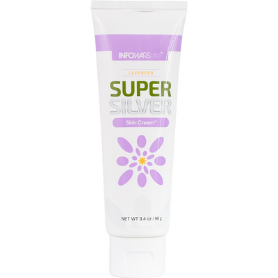 50% OFF • SUPER PRICE! • SUPERSILVER Skin Cream Lavender with SILVERSOL® NANO SILVER and Hyaluronic Acid