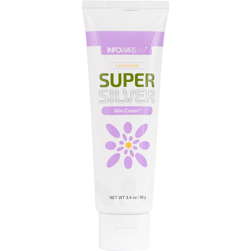 50% OFF • SUPER PRICE! • SUPERSILVER Skin Cream Lavender with SILVERSOL® NANO SILVER and Hyaluronic Acid