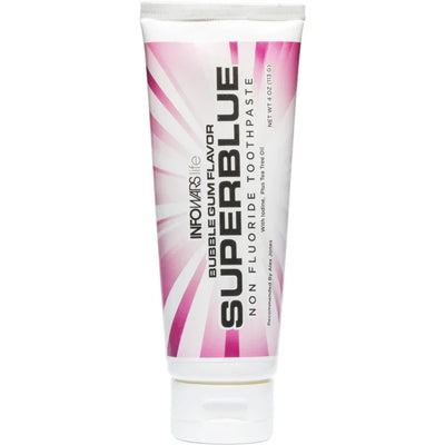 SUPERBLUE Bubble Gum Flavor Non-Fluoride Toothpaste