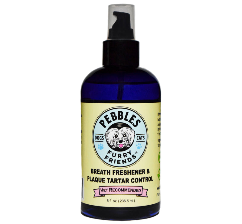 SALE * Pebbles Furry Friends™ Breath Freshener and Plaque Tartar Control with SILVERSOL® NANO SILVER; NO Peppermint Oil and NO Stevia