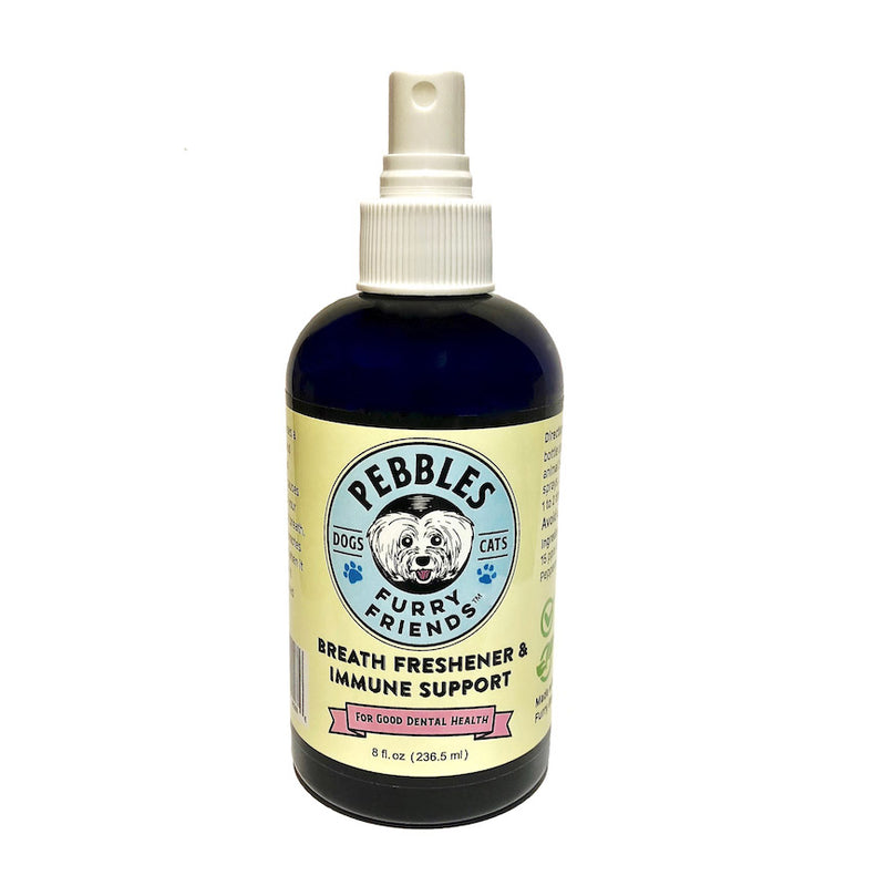 ORIGINAL Pebbles Furry Friends™ Breath Freshener and Plaque Tartar Control with SILVERSOL® NANO SILVER and Peppermint Oil