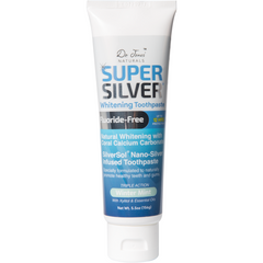 Dr Jones' Naturals Fluoride-Free SUPERSILVER WHITENING TOOTHPASTE with SILVERSOL® NANO SILVER