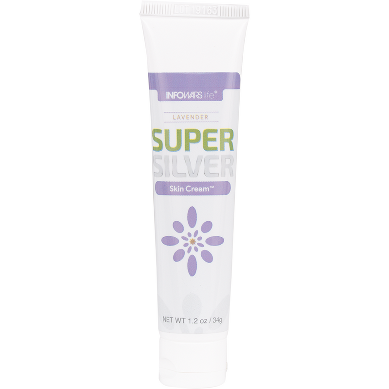 SALE * SUPERSILVER Skin Cream Lavender with SILVERSOL® NANO SILVER and Hyaluronic Acid