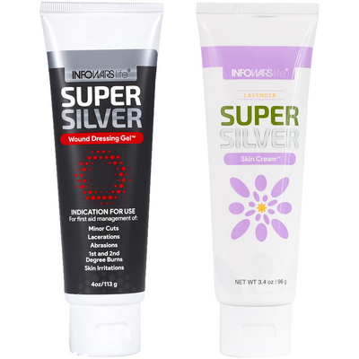 SUPERSILVER Wound Dressing Gel™ + SUPERSILVER Skin Cream Lavender